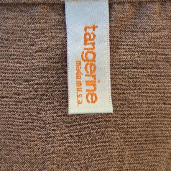 Tangerine Womens Tan Oversized Kimona Style Sleeve Top - Picture 2 of 9